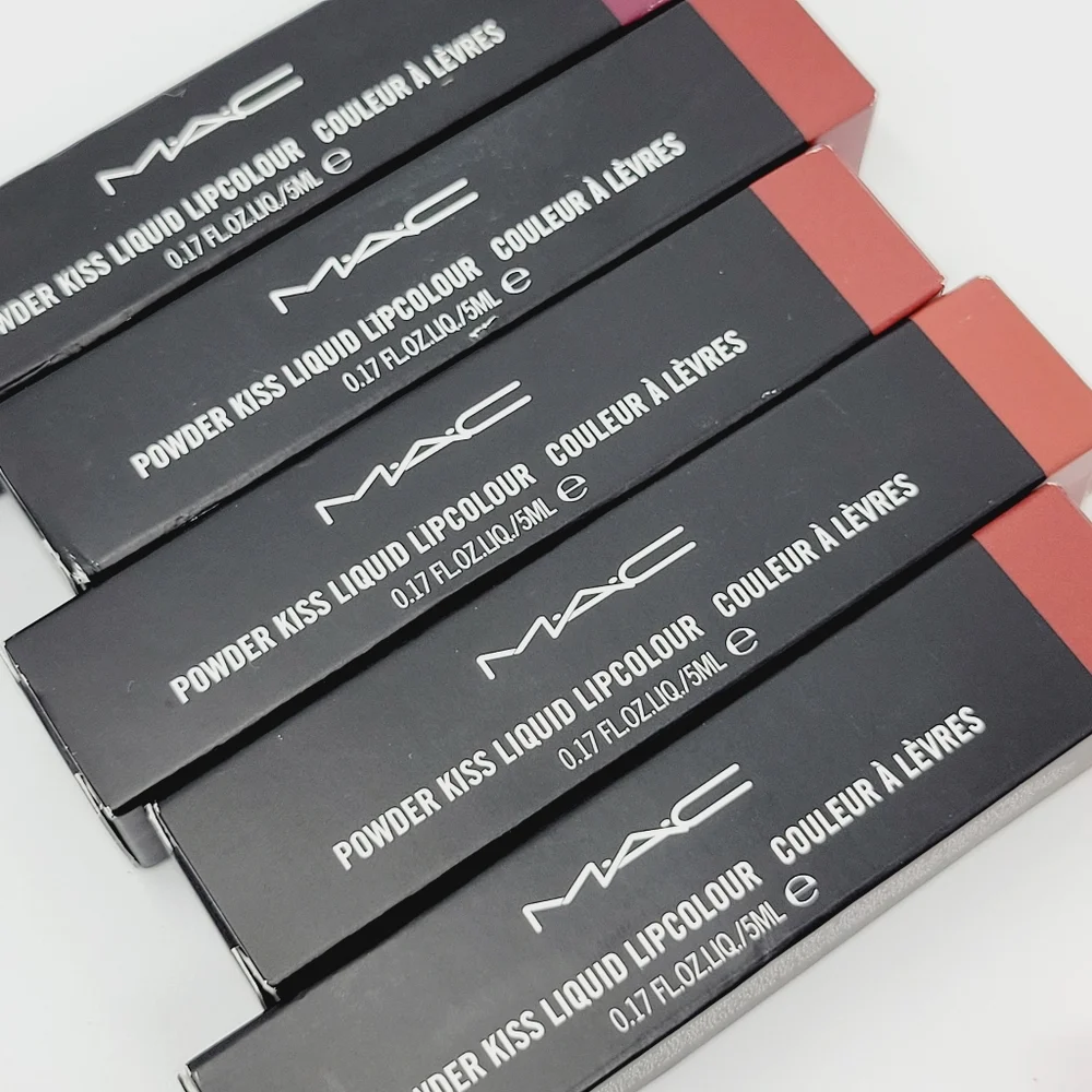 Mac Cosmetics Powder Kiss Liquid Lipstick Burning Love Berry Brand New in Box